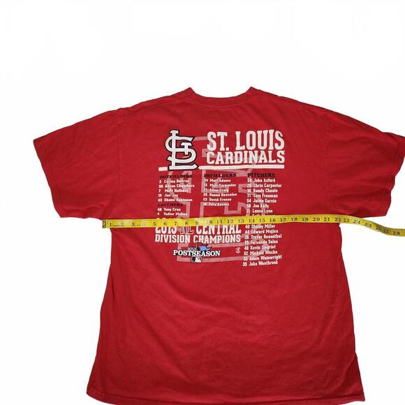 St. Louis Cardinals 2013 NL Central Division Champions T-Shirt Size XL - Picture 4 of 5